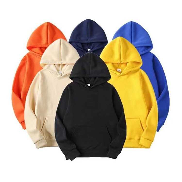Autumn And Winter Plus Velvet Men&amp;#039;s Blank Solid Color Sweater