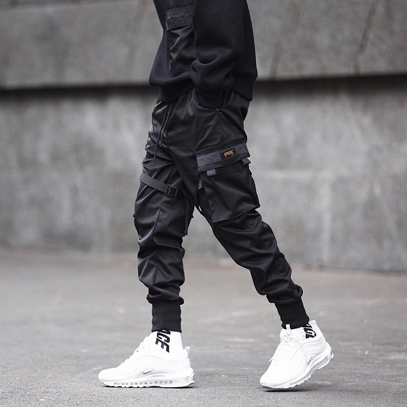 Youth Brand Functional Tactical Paratrooper Overalls Yuppie Casual Student Slim Pants