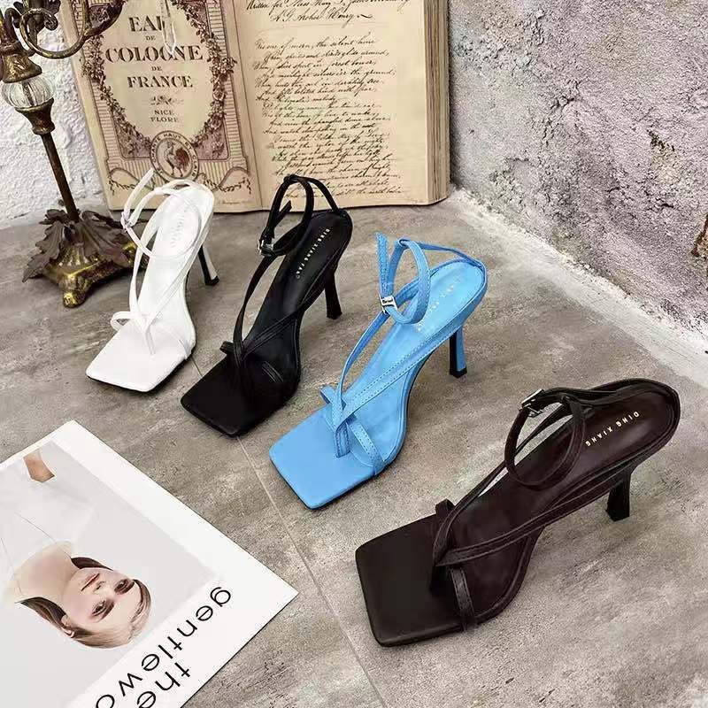 black-fashion-buckle-sandals-new-summer-large-size-women-s-shoes-square-toe-net-red-high-heels-women